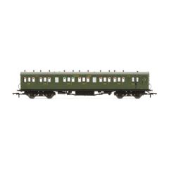 Hornby OO Scale, R4718A SR Maunsell 58' Rebuilt (Ex-LSWR 48') Six Compartment Brake Third 2625, SR Maunsell Olive Green Livery small image