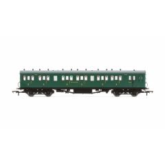 Hornby OO Scale, R4793 SR Maunsell 58' Rebuilt (Ex-LSWR 48') Six Compartment Brake Third 2628, SR Malachite Green Livery small image
