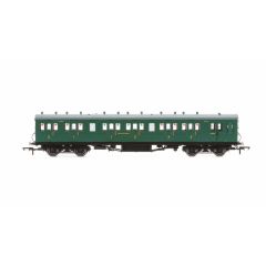 Hornby OO Scale, R4794 SR Maunsell 58' Rebuilt (Ex-LSWR 48') Six Compartment Brake Composite 6403, Set 44, SR Malachite Green Livery small image