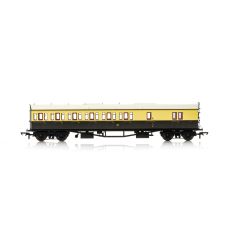 Hornby OO Scale, R4876A GWR Collett 57' 'Bow Ended' D98 Six Compartment Brake Third Left Hand 5503, GWR Chocolate & Cream (Shirtbutton) Livery small image