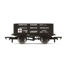 Hornby OO Scale, R60025 Private Owner 6 Plank Wagon No. 691, 'Burnyeat Brown & Co Limited', Black Livery small image