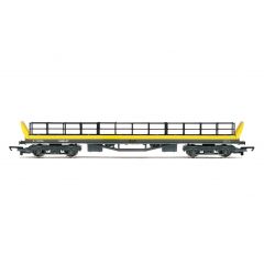 Hornby OO Scale, R60040 BR 10T Carflat B745786, BR Grey & Yellow Livery small image