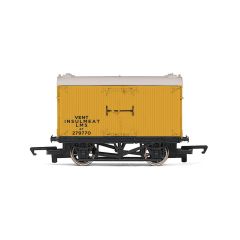 Hornby RailRoad OO Scale, R60051 LMS (Ex LNER) 8T F10 Refrigerator Van 279770, LMS Yellow Livery 'Vent Insul-Meat' small image