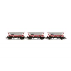 Hornby OO Scale, R60063 BR HAA Hopper 356106, 356107 & 356108, BR Railfreight Red Livery Three Wagon Pack small image