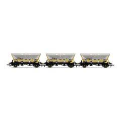 Hornby OO Scale, R60067 BR HFA Hopper 358713, 358550 & 358784, BR Railfreight Coal Sector Livery Three Wagon Pack small image