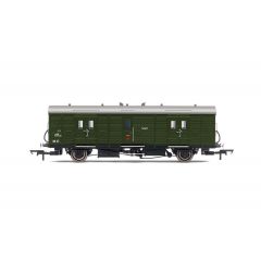 Hornby OO Scale, R60081 BR (Ex SR) Maunsell Passenger Brake Van C ADB975140, BR Departmental Olive Green Livery small image