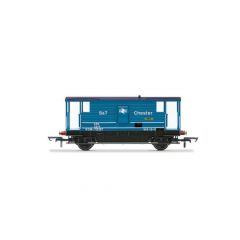 Hornby OO Scale, R60088 BR 20T D2068 Brake Van KDM-731397, 'S&T Chester' BR Blue Livery small image