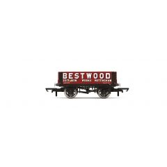 Hornby OO Scale, R60094 Private Owner (Ex GWR) 4 Plank Wagon 2017, 'Bestwood', Red Livery small image