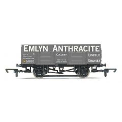 Hornby OO Scale, R60111 Private Owner 20T/21T Steel Mineral Wagon 8111, 'Emlyn Anthracite Colliery Limited', Brown Livery small image