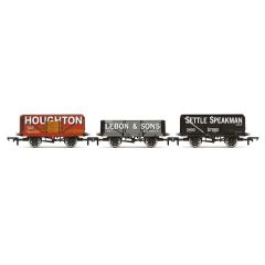 Hornby OO Scale, R60116 Triple Wagon Pack, Houghton Main, Thos. Lebon & Sons & Settle Speakman small image