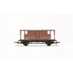 Hornby OO Scale, R60121 LMS (Ex BR) 20T D2068 Brake Van 731091, LMS Bauxite Livery small image