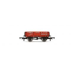 Hornby OO Scale, R60156 Private Owner 3 Plank Wagon 593, 'Cammell Laird & Co Ltd', Red Livery small image