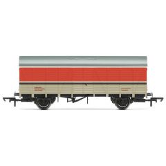 Hornby OO Scale, R60157 BR (Ex LMS) LMS CCT Covered Carriage Truck Diag. D2026 975667, BR RTC (Revised) Livery small image