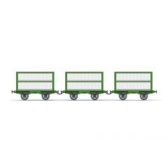 Hornby OO Scale, R60165 L&MR Sheep Wagon, L&MR Green Livery small image