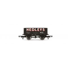 Hornby OO Scale, R60192 Private Owner 6 Plank Wagon 437, 'Hedleys', Black Livery small image