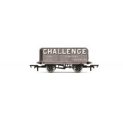 Hornby OO Scale, R60193 Private Owner 7 Plank Wagon, End Door No. 20, 'Challenge Coal Company', Grey Livery small image