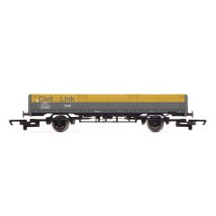 Hornby RailRoad OO Scale, R60230 BR ZDA 'Squid' Open Wagon 100065, BR Civil Link Grey & Yellow Livery small image