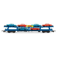 Hornby RailRoad OO Scale, R6423 BR Car Transporter BR Blue Livery, Includes Wagon Load small image