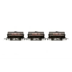 Hornby OO Scale, R6959 Private Owner 20T Tank Wagon 1, 2 & 3, 'Globe 3A Corn Products Co Ltd', Black Livery Three Pack small image