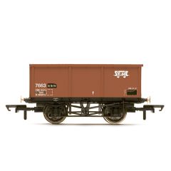 Hornby OO Scale, R6966 BR 27T Steel Tippler 385893, BR Brown (TOPS) Livery small image