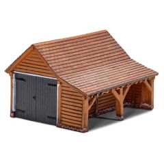 Hornby Skaledale OO Scale, R7271 Modern Timber Garage small image