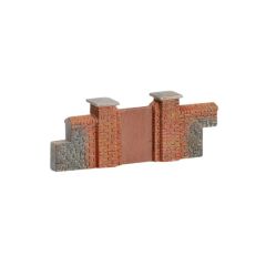 Hornby Skaledale OO Scale, R8979 Brick Walling, Gates & Piers small image