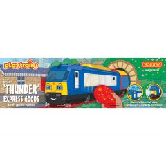 Hornby Playtrains Other Scale, R9314 Playtrains Thunder Express Goods Battery Operated Train Pack small image