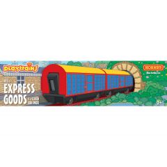 Hornby Playtrains Other Scale, R9316 Playtrains Express Goods Twin Closed Wagon Pack small image