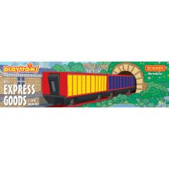 Hornby Playtrains Other Scale, R9341 Playtrains Express Goods Twin Open Wagon Pack small image