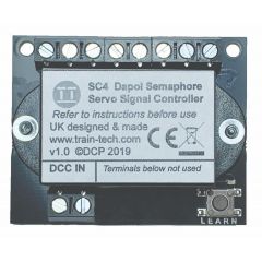 Train Tech , SC4 DCC Signal Controller - Two Dapol Servo Semaphore Signals small image