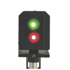 Train Tech OO Scale, SS1 Sensor Signal, 2 Aspect Home Signal, Red, Green, Standard, Square Head small image
