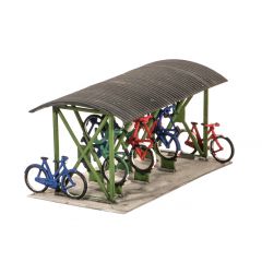 Wills Kits OO Scale, SS23 Bicycle Shed with Bicycles small image