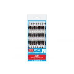 Peco N Scale, ST-3001 N Gauge Setrack Code 80 Standard Straight (Pack of 8 x ST-1) small image