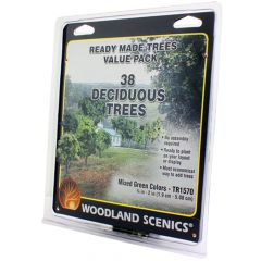 Woodland Scenics , WTR1570 Mixed Green Deciduous Trees small image