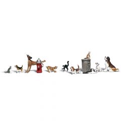 Woodland Scenics HO Scale, WA1841 Dogs & Cats small image