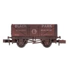 Private Owner 7 Plank Wagon, End Door 2028, Black Park Colliery, Bauxite Livery, Includes Wagon Load, Weathered