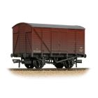 BR (Ex GWR) 12T Ventilated Van W124855, BR Bauxite (Late) Livery, Weathered