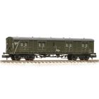 BR (Ex SR) Bogie B Luggage Van ADB977111, BR Departmental Olive Green Livery