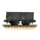 NCB (Ex BR) 16T Steel Mineral Wagon, Top Flap Doors NCB100, NCB Grey Livery, Weathered