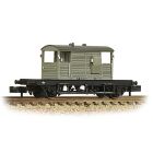 BR (Ex SR) 25T 'Pill Box' Brake Van Right Hand Duckets S56338, BR Grey (Early) Livery