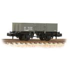 LNER 13T Steel Open Wagon, with Smooth Sides & Wooden Door 278985, LNER Grey Livery