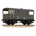 BR (Ex SE&CR) 25T 'Dance Hall' Brake Van DS55466, BR Departmental Olive Green Livery