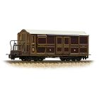 Festiniog Railway (Ex FR) FR 'Curley Roof' Van 1, FR Lined Plumb Livery