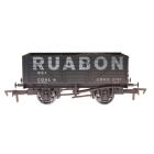 Private Owner 7 Plank Wagon, 10' Wheelbase 827, Ruabon, Black Livery, Includes Wagon Load, Weathered