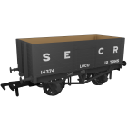 SECR 7 Plank Wagon RCH 1907 14374, SECR Grey Livery Loco Coal