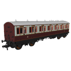 LNWR 48' 'Evolution' First Brake Non-Corridor 4906, LNWR Lined White & Plum Livery