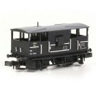 BR ZUV 20T 'Shark' Ballast Plough Brake Van DB993736, BR Departmental Black Livery