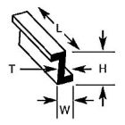 Z Bar ZFS-3 H:2.4mm W:1.4mm T:0.5mm Length:250mm (Pack of 8)