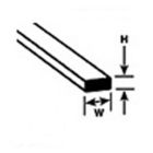 Solid Rectangular Rod MS-204 H:0.5mm W:1mm Length:250mm (Pack of 10)