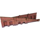 Tapered Retaining Wall in Red Brick